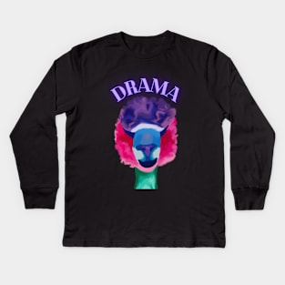 Drama Llama Mama Kids Long Sleeve T-Shirt